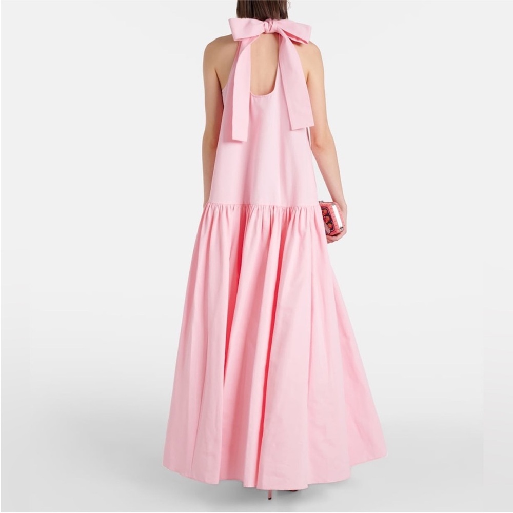 New Staud Marlowe Neck Tie Tiered Maxi Dress size XS - Picture 7 of 17